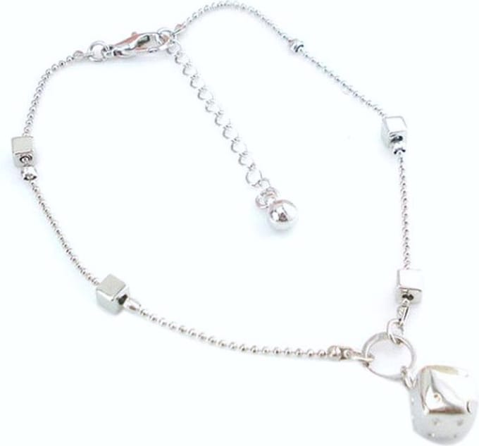 Fako Bijoux® - Enkelbandje - Enkelsieraad - Dobbelsteen