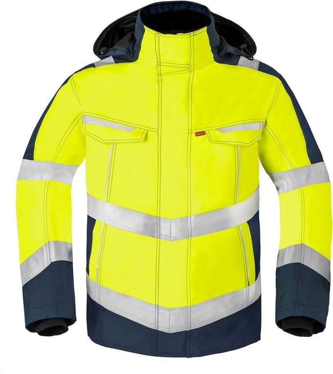 Havep 50217 Parka Fluo Geel/Marine maat S
