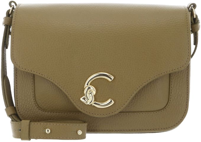 COCCINELLE Leren schoudertas C-Me Crossbody Bag Seagrass kaki