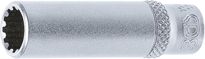 BGS Dopsleuteldop Gear Lock, diep - 1/4 - 9 mm