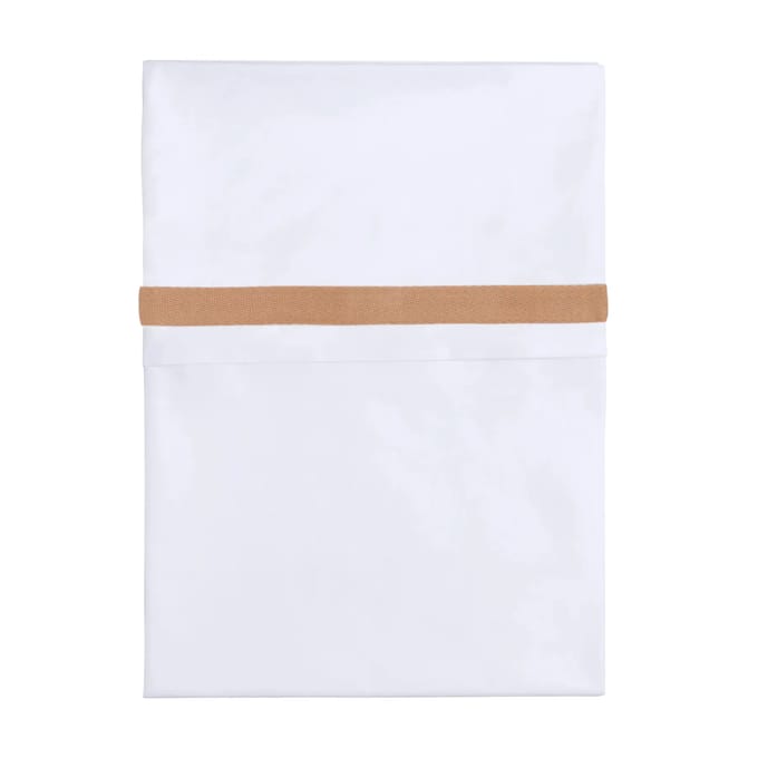 Baby's Only Wieglaken geweven bies - Caramel/Wit - 80x100 cm - 100% egyptisch katoen