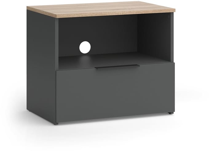 Vicco Wido TV-meubel – 60 x 50 cm met lade Antraciet/Sonoma