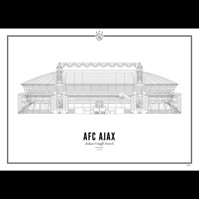 Ajax-print Johan Cruijff ArenA A4