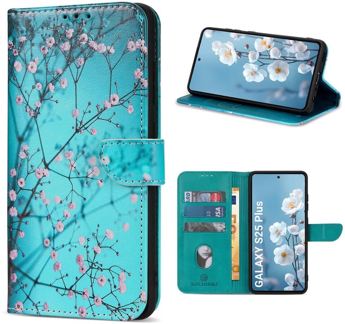Solidenz hoesje - Geschikt voor Samsung Galaxy S25 Plus - Bookcase - Sierkers