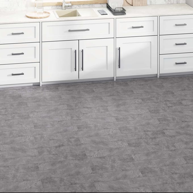 vidaXL - Vloerplanken - Betongrijs - 5,02 - m² - 36 - st - PVC