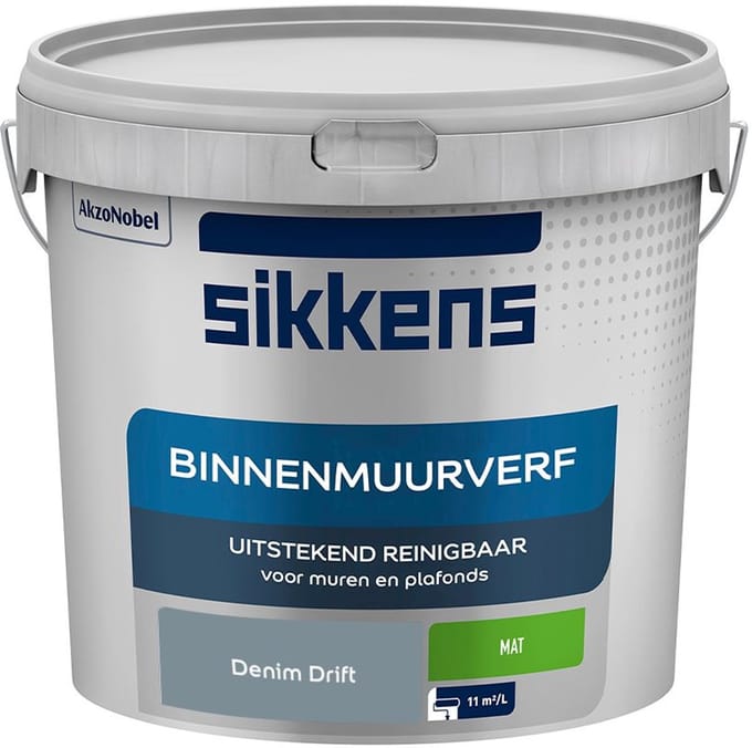 Sikkens - Binnenmuurverf Mat - Denim Drift - Mengverf - 5 L