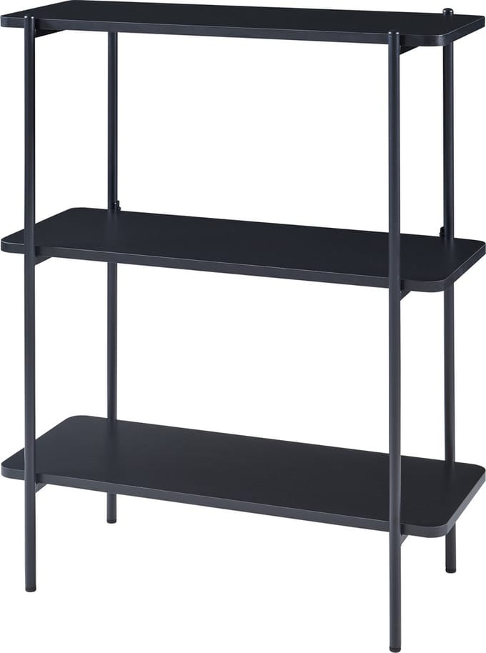 Boekenkast Samnanger open kast 100x80x34 cm zwart [en.casa]