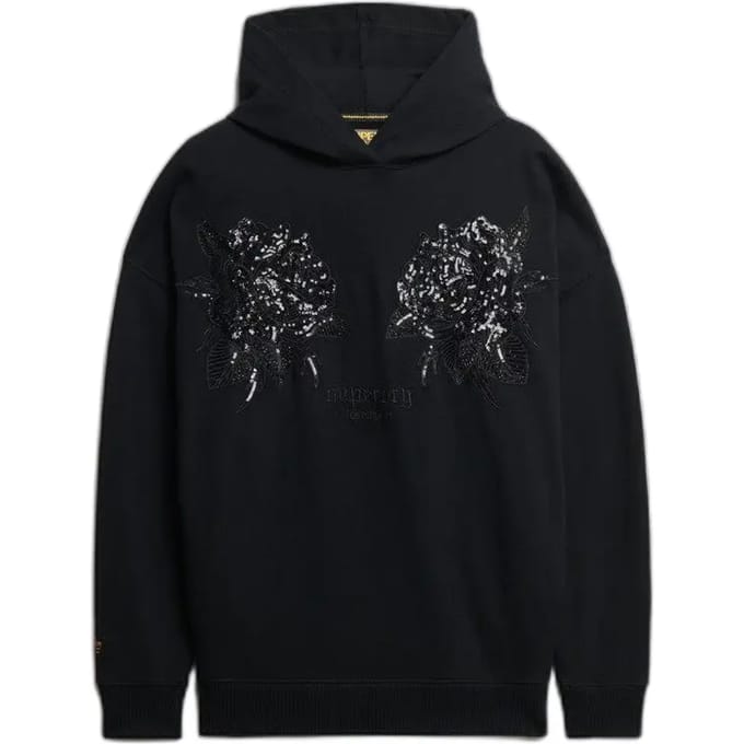 Superdry - Oversized hoodie met tattoo - Dames - Hoodies