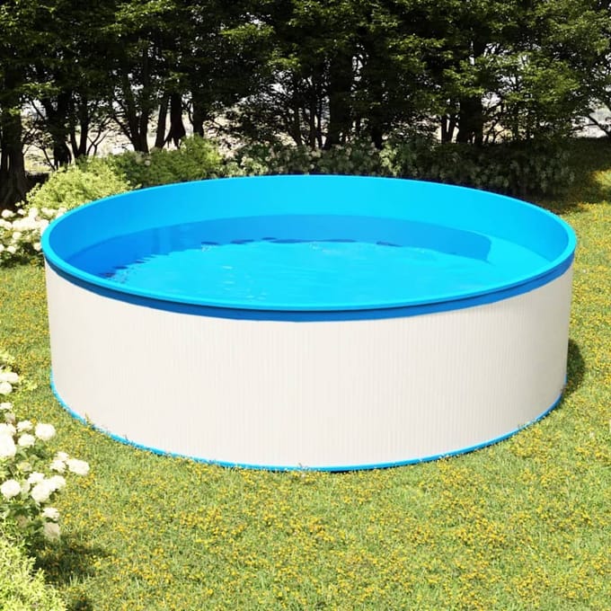vidaXL - Splasher - pool - 350x90 - cm - wit