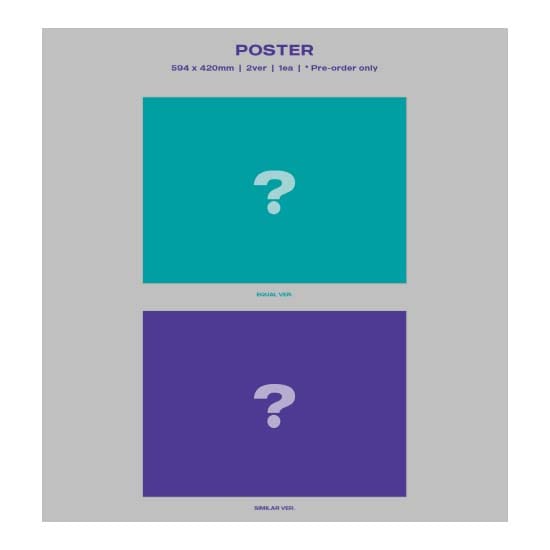 JUST B 3ème Mini Album '= (NEUN)' Random Ver gray