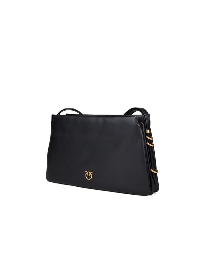PINKO schoudertas Triplet Black - Antique Gold zwart