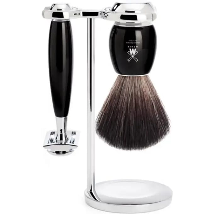 MÜHLE -Scheerset Vivo 3-delig - Zwart - Saf.Razor