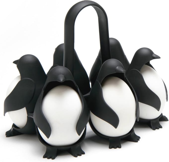 Grappige pinguïn eierhouder - Universele eierkookmand voor 6 eieren