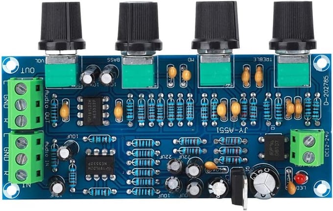 HiFi Voorversterker Tone Control Board met NE5532 voor Volumeregeling