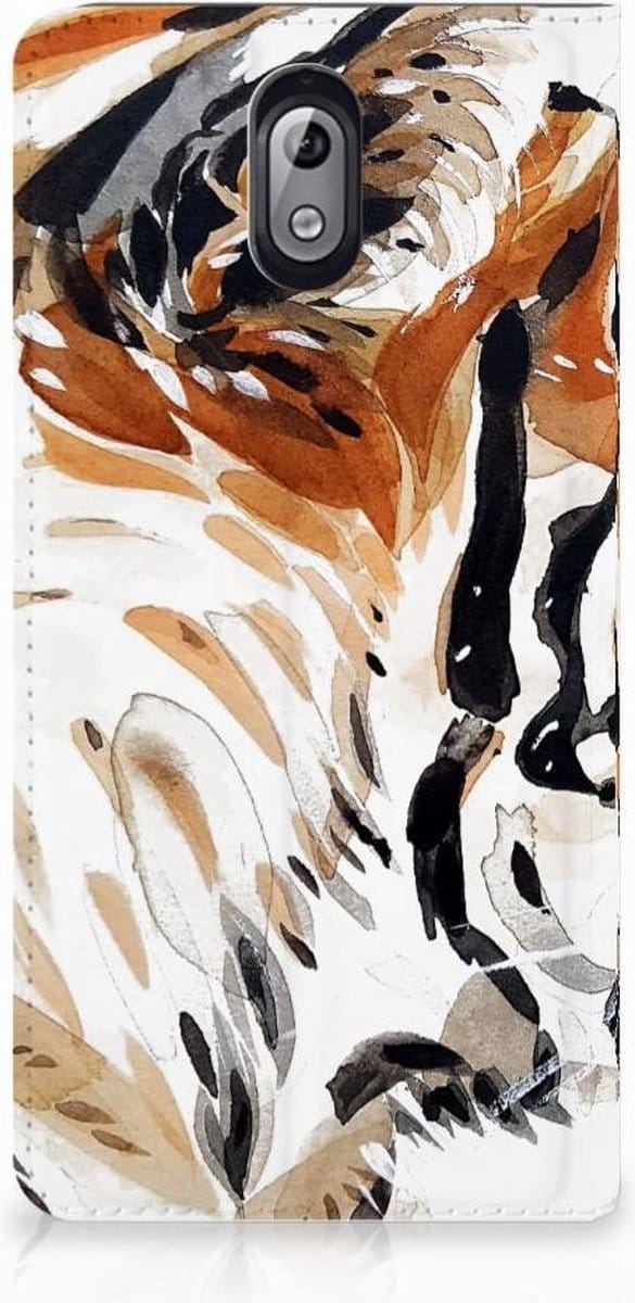 Bookcase Nokia 3.1 (2018) Watercolor Tiger