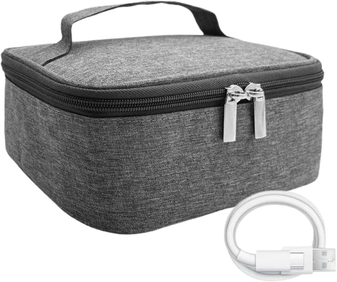 Draagbare Verwarmer - Opwarmtas - Warme Lunch - 3 Temperatuurstanden - 21x17x5 cm