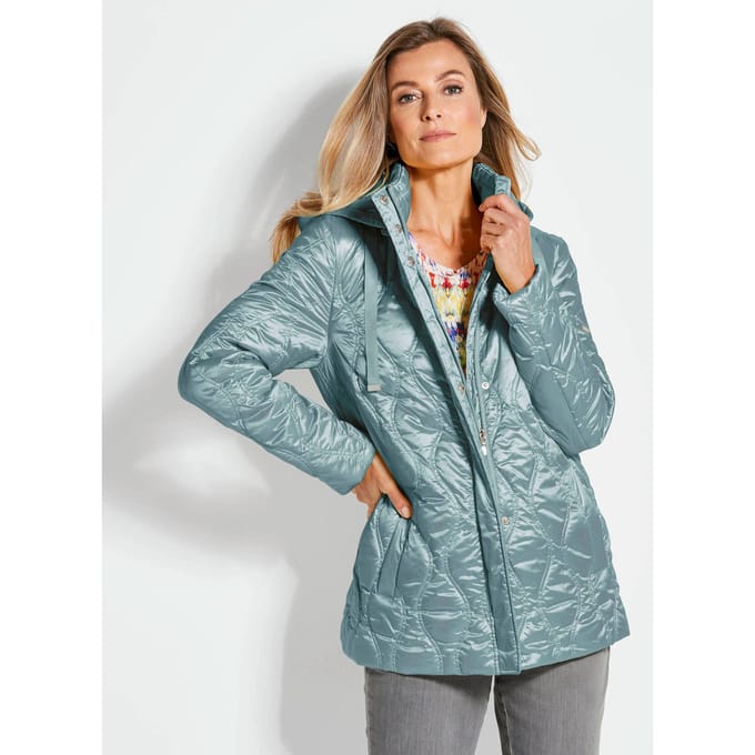 Gewatteerd jasje - grijsgroen - Gr. 24 van Goldner Fashion