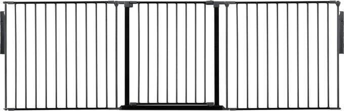 Safetots Kamerbreedhek, Panelenhek, Tot 226cm Breed, Zwart, 70cm Hoog
