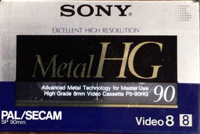 Sony metal HG Video 8 Videotape