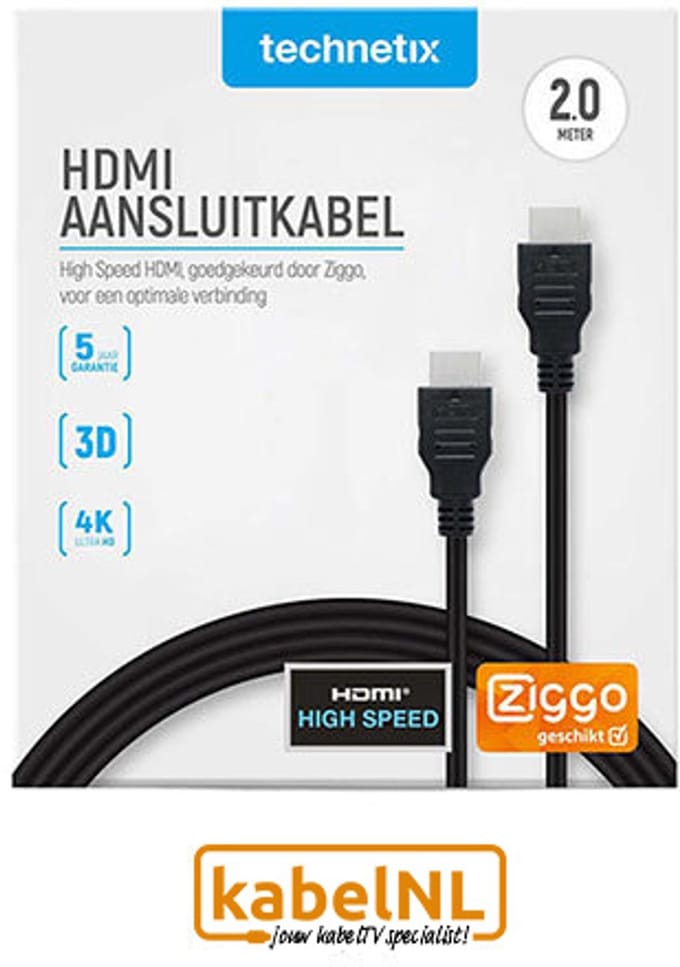 Technetix HDMI kabel 2m