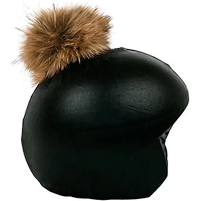 Fietshelmhoes Coolcasc Exclusive Black Brown Pon-Pon