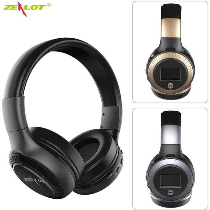 Casque d'ordinateur de téléphone avec Microphone, casque de jeu confortable sans fil BT noir