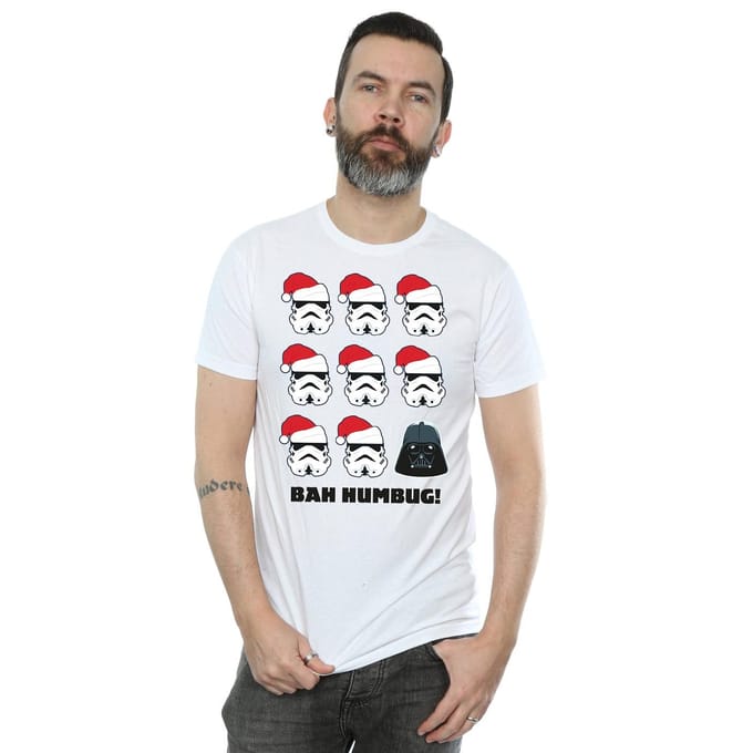 Star Wars Heren Kerstmis Humbug T-Shirt (Wit)