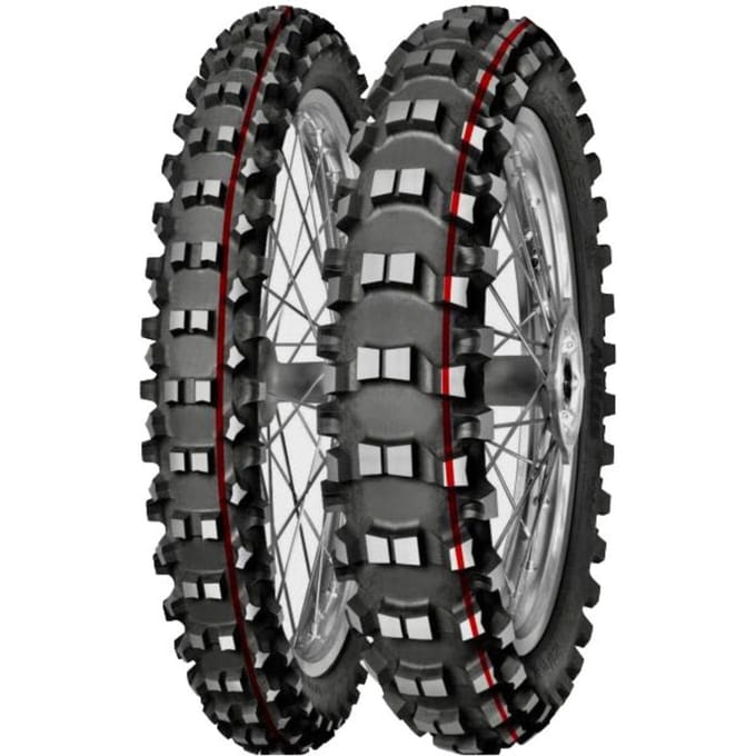 MITAS TERRA FORCE - MX SM soft medium red 110/90-19 TT, Motorbanden achter