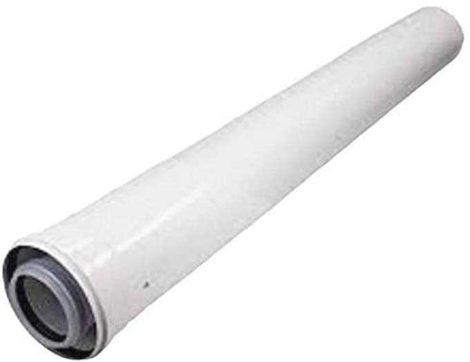 Verlengbuis 60/100 mm - 1 meter voor lucht- en uitlaatleiding