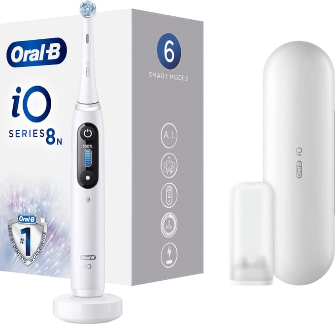 Oral-B Elektrische tandenborstel iO Series 8N Wit Alabaster