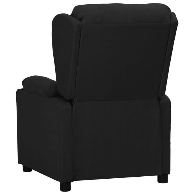 vidaXL - Fauteuil - verstelbaar - stof - zwart