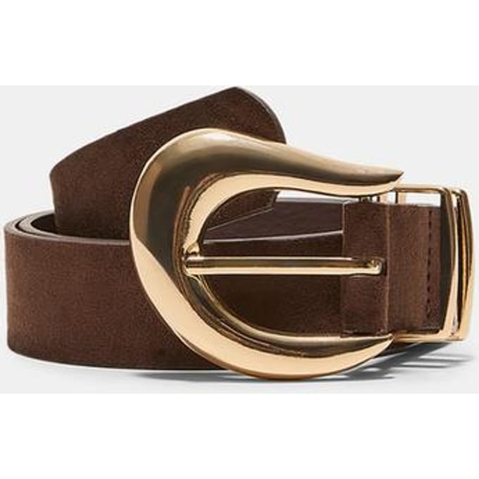 Stradivarius Riem met organische gesp  Bruin 90
