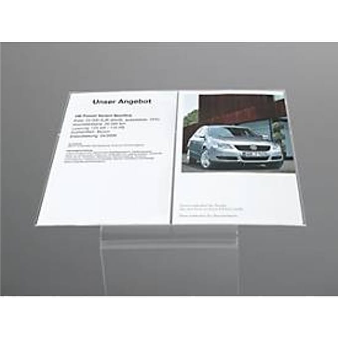 Opzetdisplay, voor vloerstandaard, acryl, A3 liggend