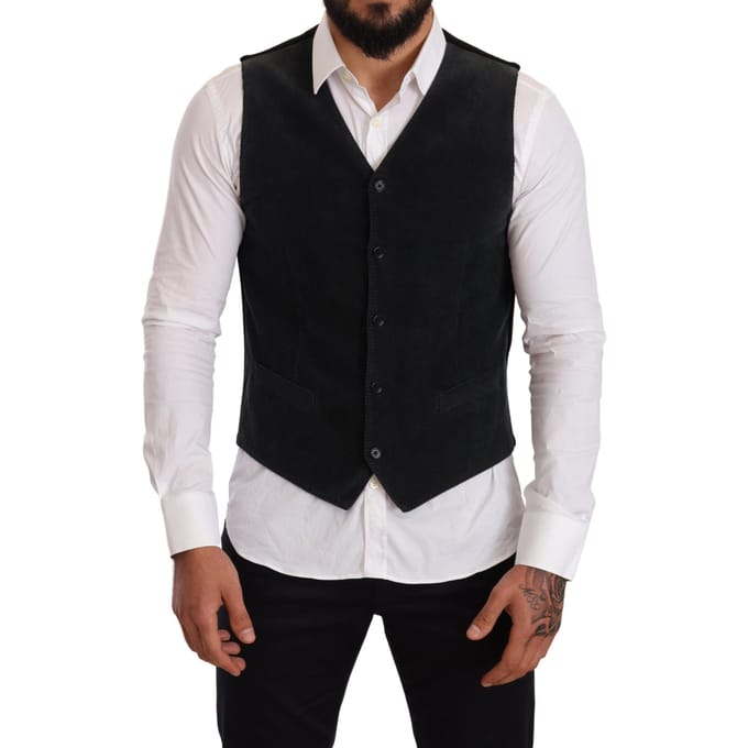 Katoenen Vest Klassieke Stijl