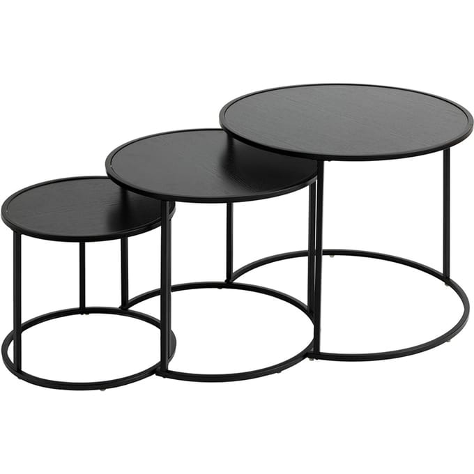Eazy Living Bijzettafel Set Dahlia Zwart