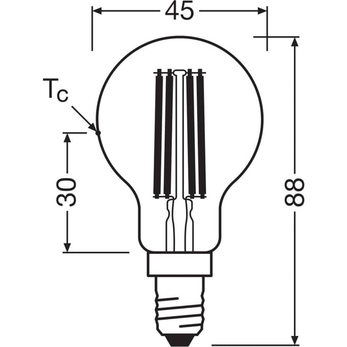 Osram E14 LED Lamp | 3.8W 2700K 220V/240V 827 806Lm | 330°