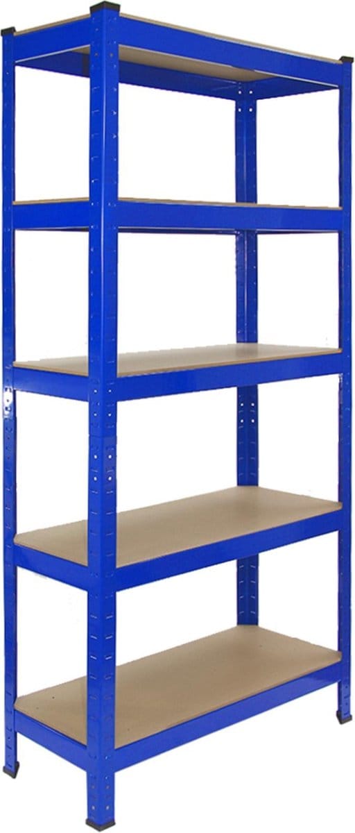 T-rax stellingkasten - blauw - 75x30x150 cm - 10 stuks