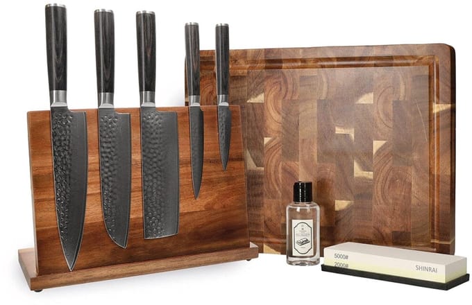 Shinrai Knives - Hammered Damast BR Mega Bundel - All you need