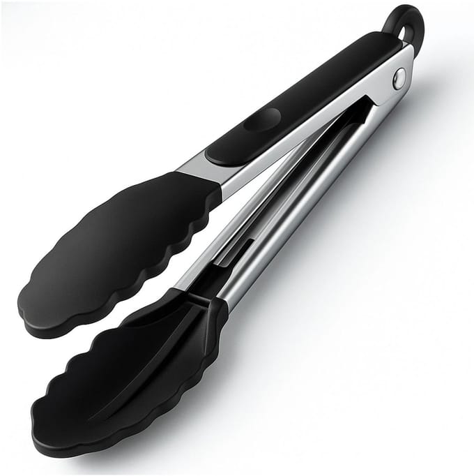 FSW-Products - Keukentang 21 cm – RVS & Siliconen – Hittebestendig – Antislip Handgreep – Vaatwasserbestendig