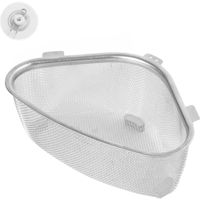 Spoelbak Waterfiltermand Spoelbak Hangend Filtermand Keukenaccessoires white