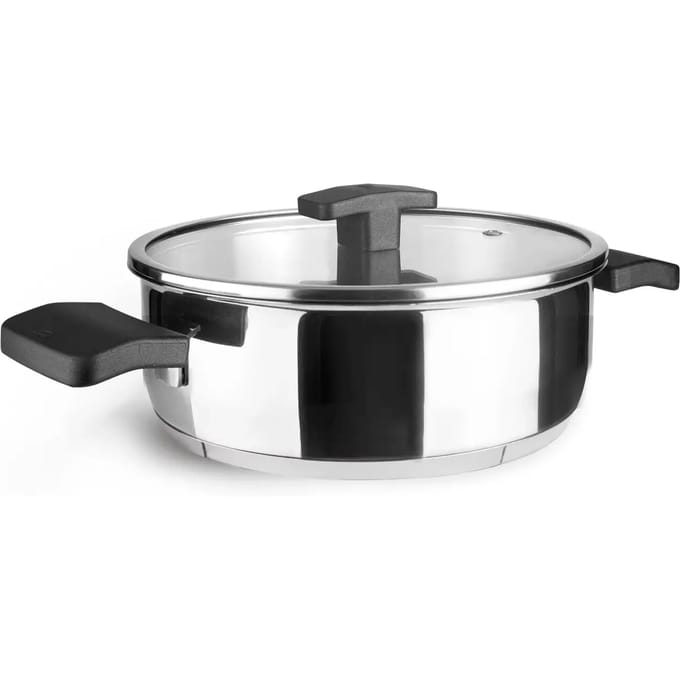 Ronde steelpan met deksel Lacor Caliza