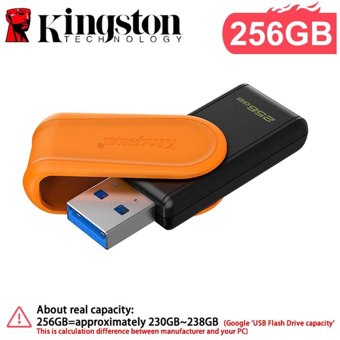 Kingston DataTraveler Exodia S - Oranje - 256GB - USB-stick