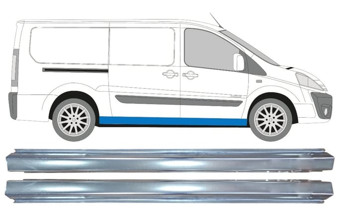 Reparatie dorpel voor Citroen Jumpy 2007-2016 / Links + Rechts / Set