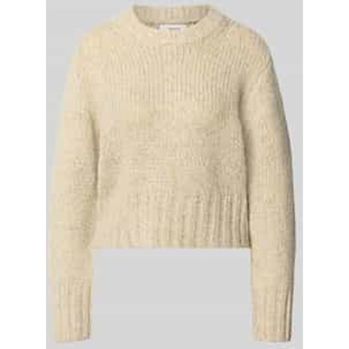 relaxed fit gebreide pullover met katoen-aandeel