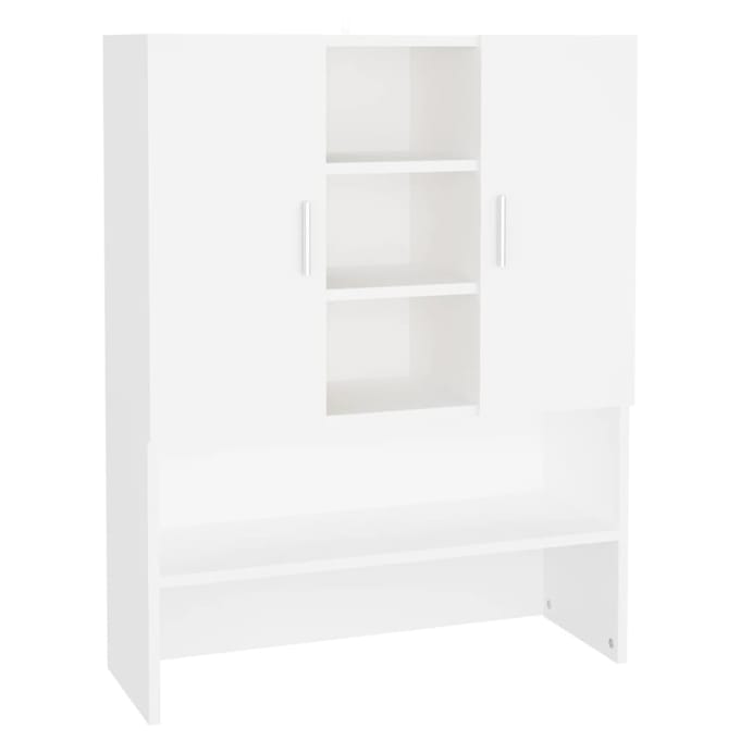 vidaXL - Wasmachinekast - 70,5x25,5x90 - cm - wit