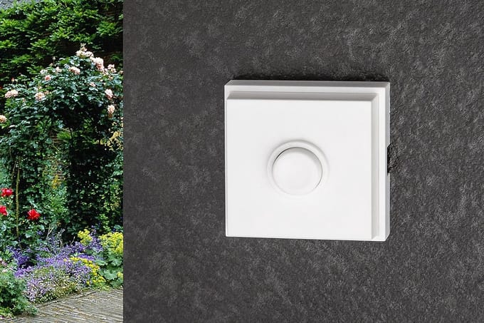 Opbouw belknop polystyreen - Kunststof deurbel drukknop - Belschakelaar