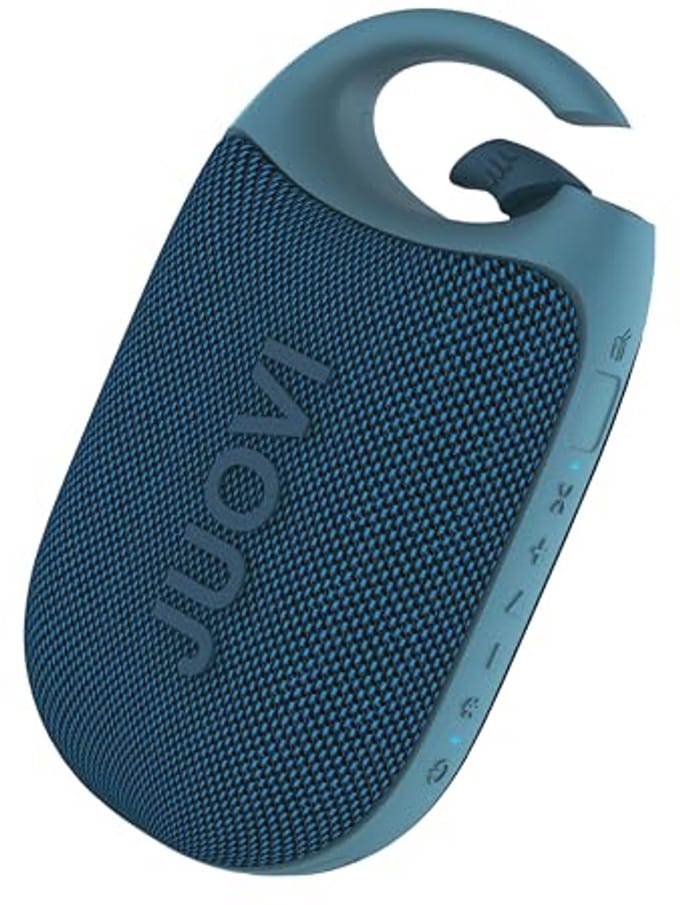 Bluetooth-luidspreker met IP68 waterdichtheid, 24 uur batterijduur en clip voor buitengebruik