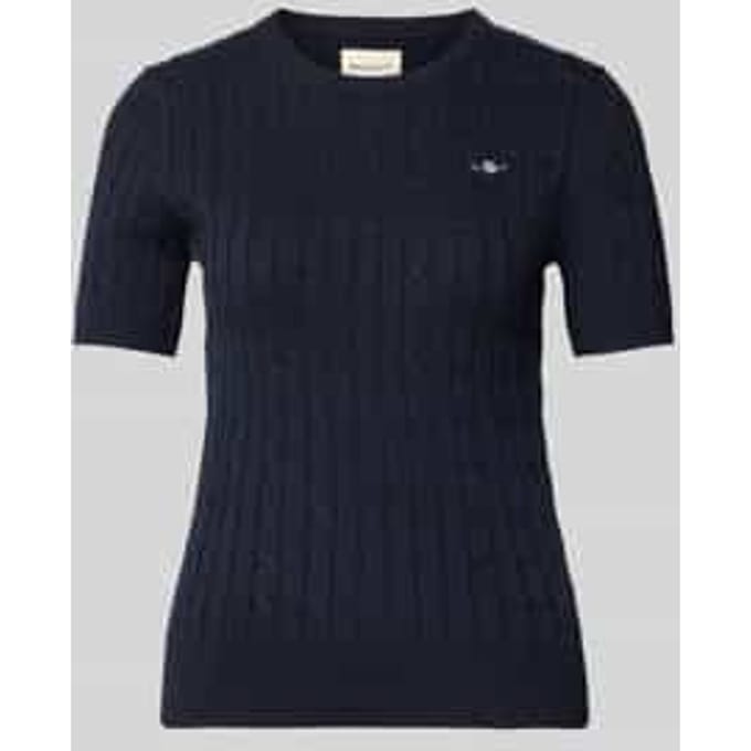 GANT T-shirt STRETCH COTTON CABLE C-NECK Set van 1