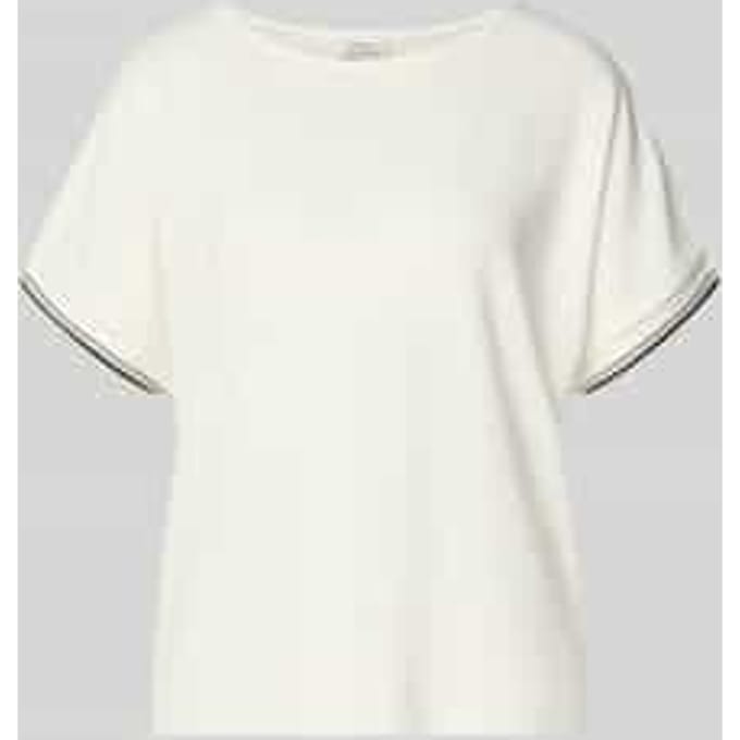 T-shirt van viscosemix met ronde hals model 'Giprep'