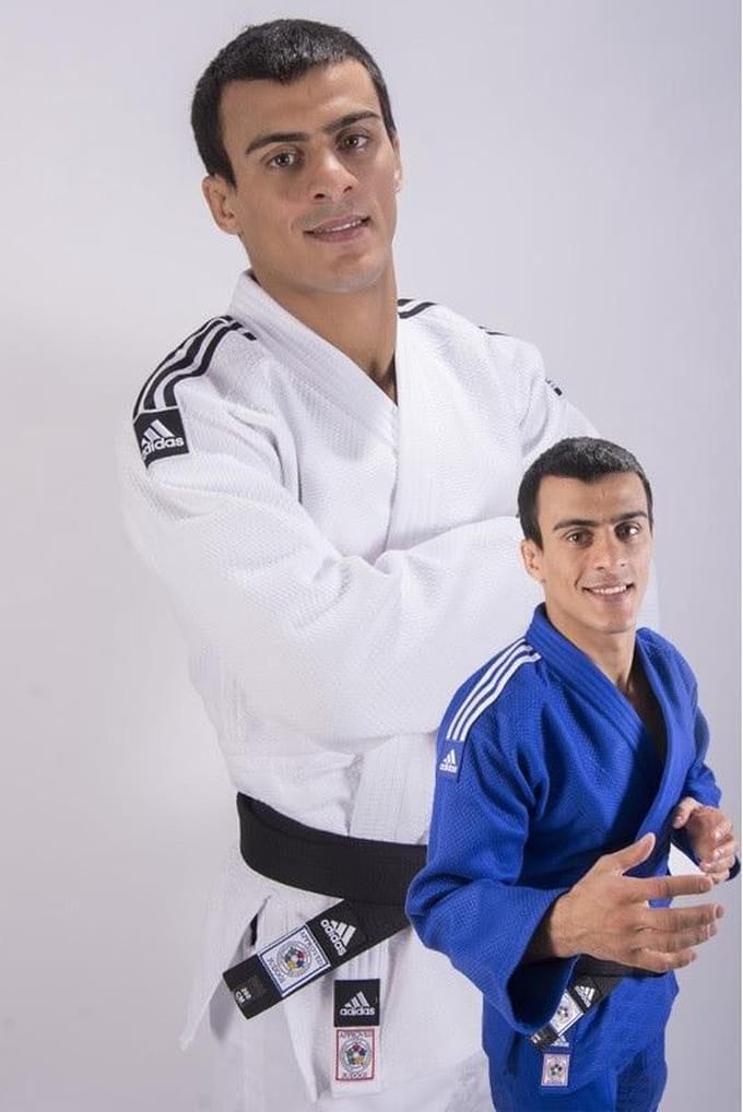 Judopak Adidas Champion slimfit IJF | Wit (Maat: 150)